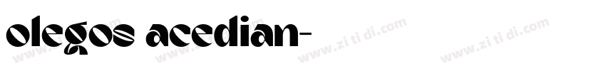 olegos acedian字体转换